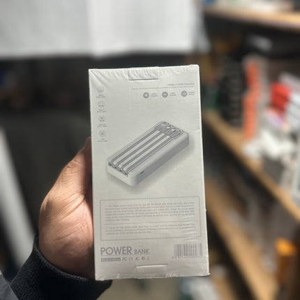 Power Bank 20000 mAh Avec 4 Câbles