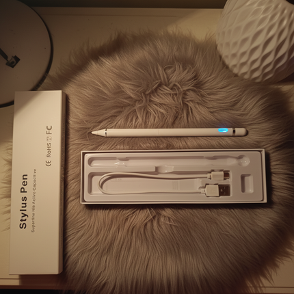 Stylus Pen flat lay overhead